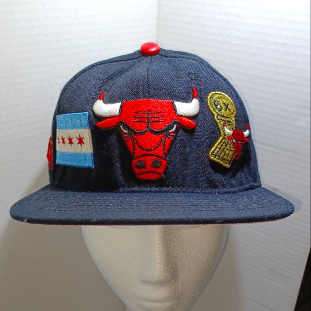 NBA Chicago Bulls 6x Champion Patches Luxury Pro Standard Adjustable Snapback